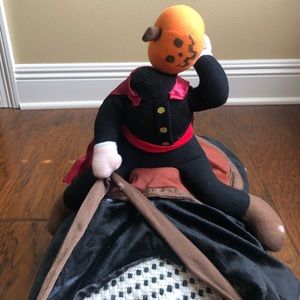 Headless Horseman rider dog costume, Large size, 25-50lbs.